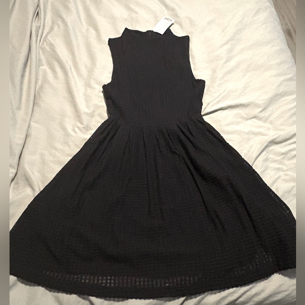 BNWT Anthropologie Black Cosgrove Fit & Flare Dress